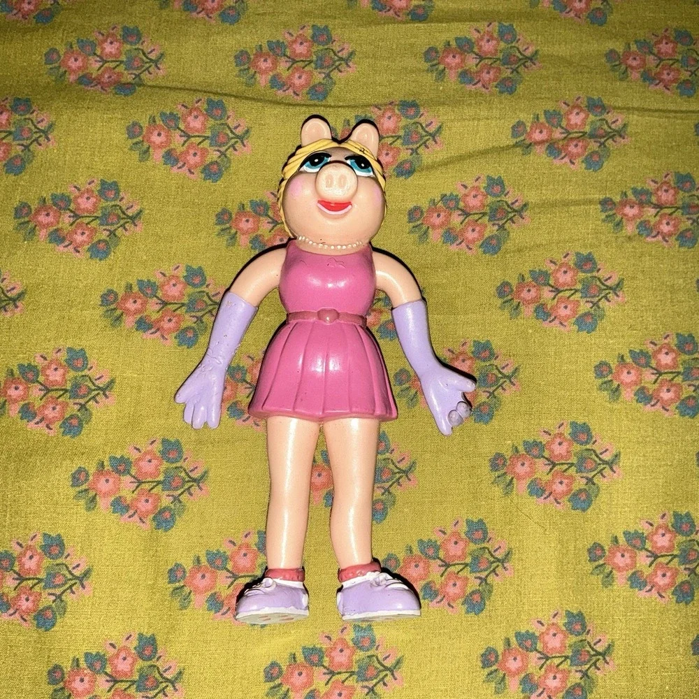 Vintage 1989 Jim Hensons Bend-ems Muppets Miss Piggy By Just Toys